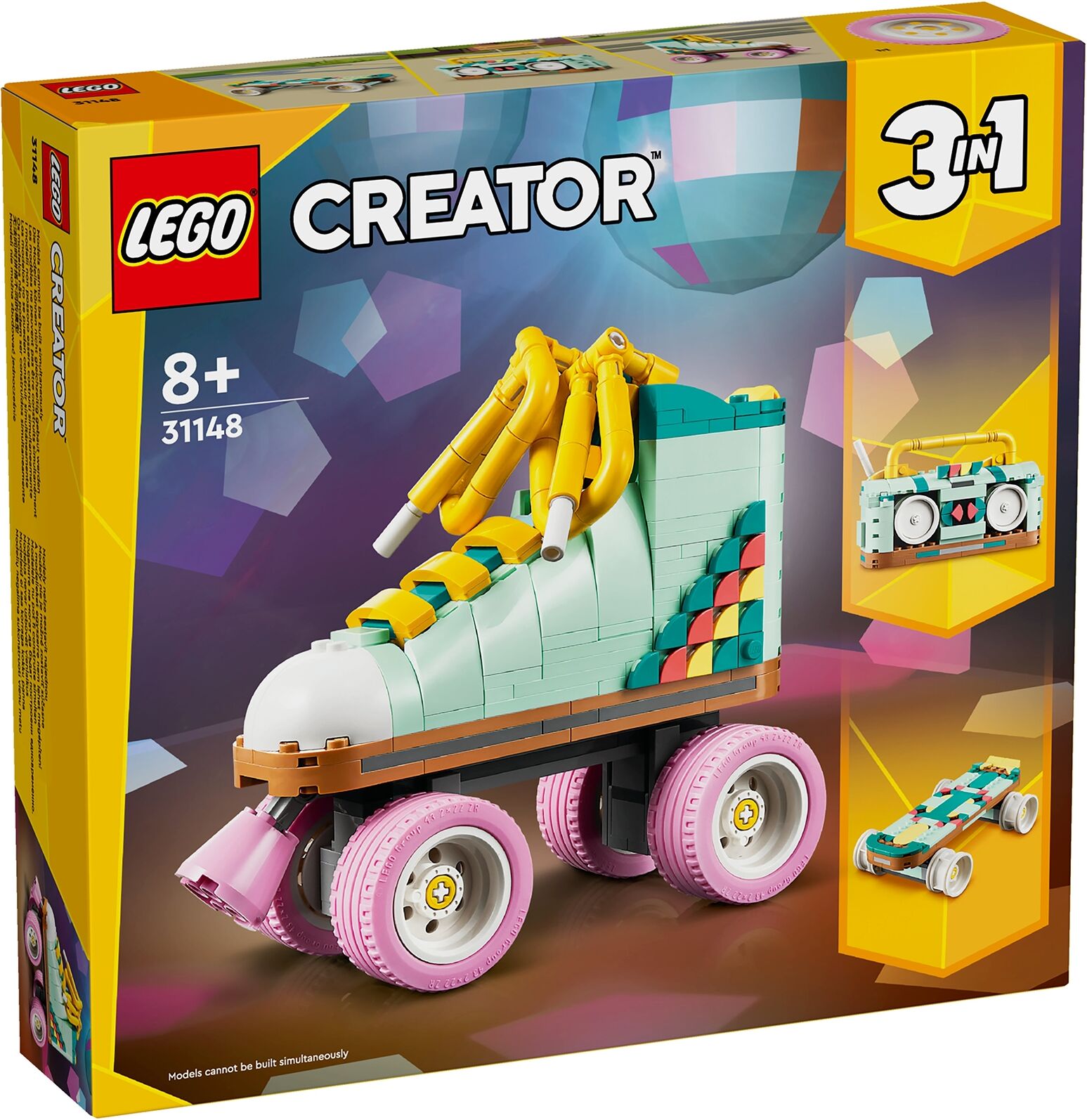 LEGO Creator 3in1 Retro Roller Skate Toy Set 31148