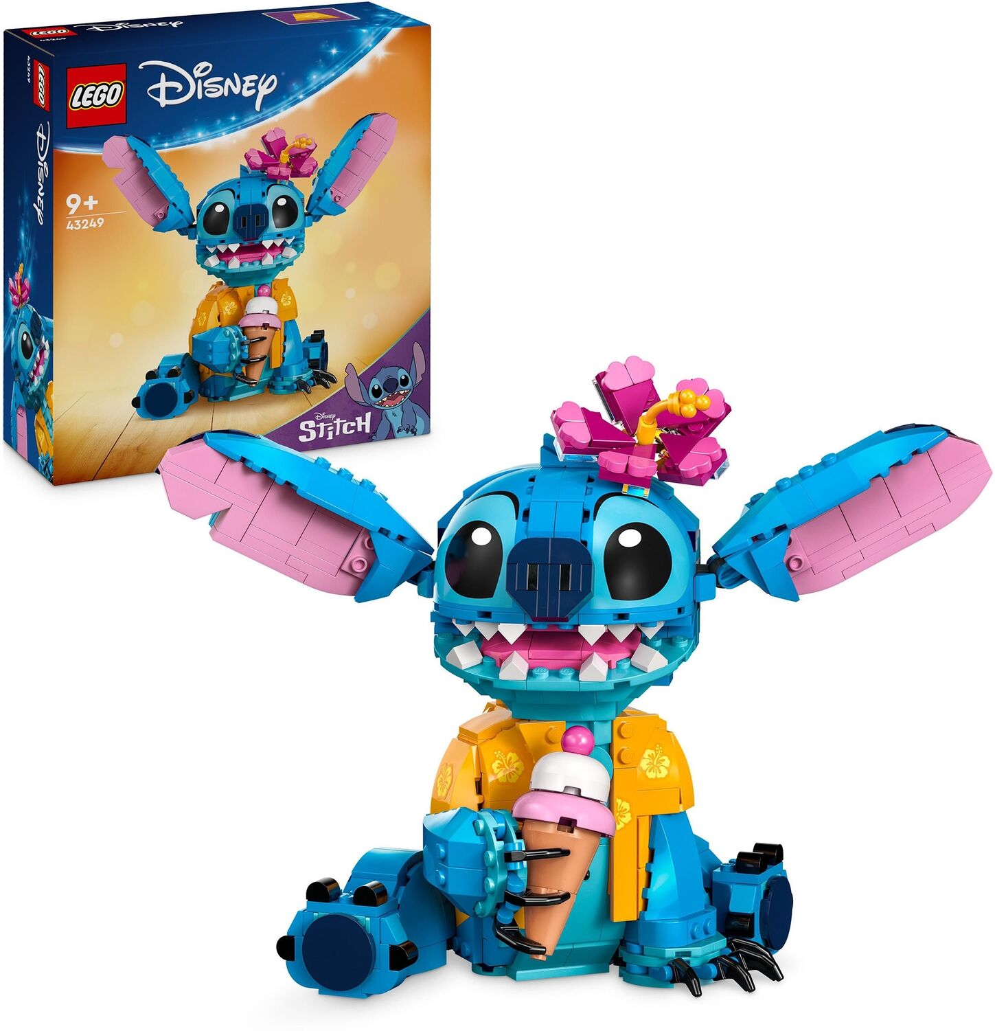 LEGO Disney Stitch Buildable Kids’ Toy Playset with Ice-Cream Cone 43249