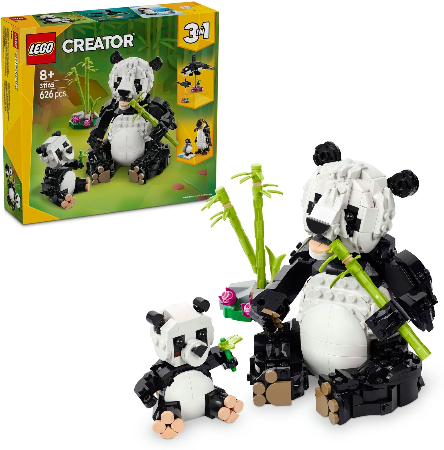 LEGO Creator 3in1 Wild Animals: Panda Family Toy Set 31165