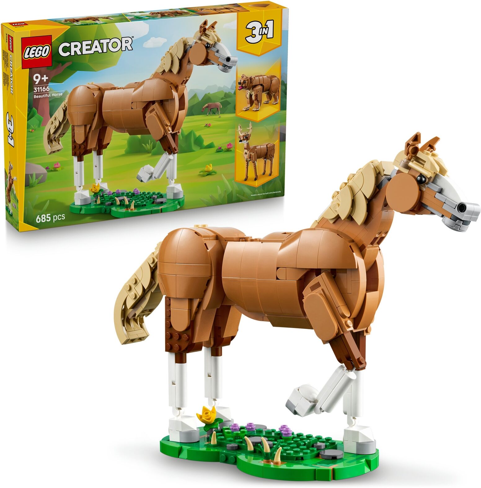 LEGO® Creator 3in1 Beautiful Horse Toy Animal Building Set 31166