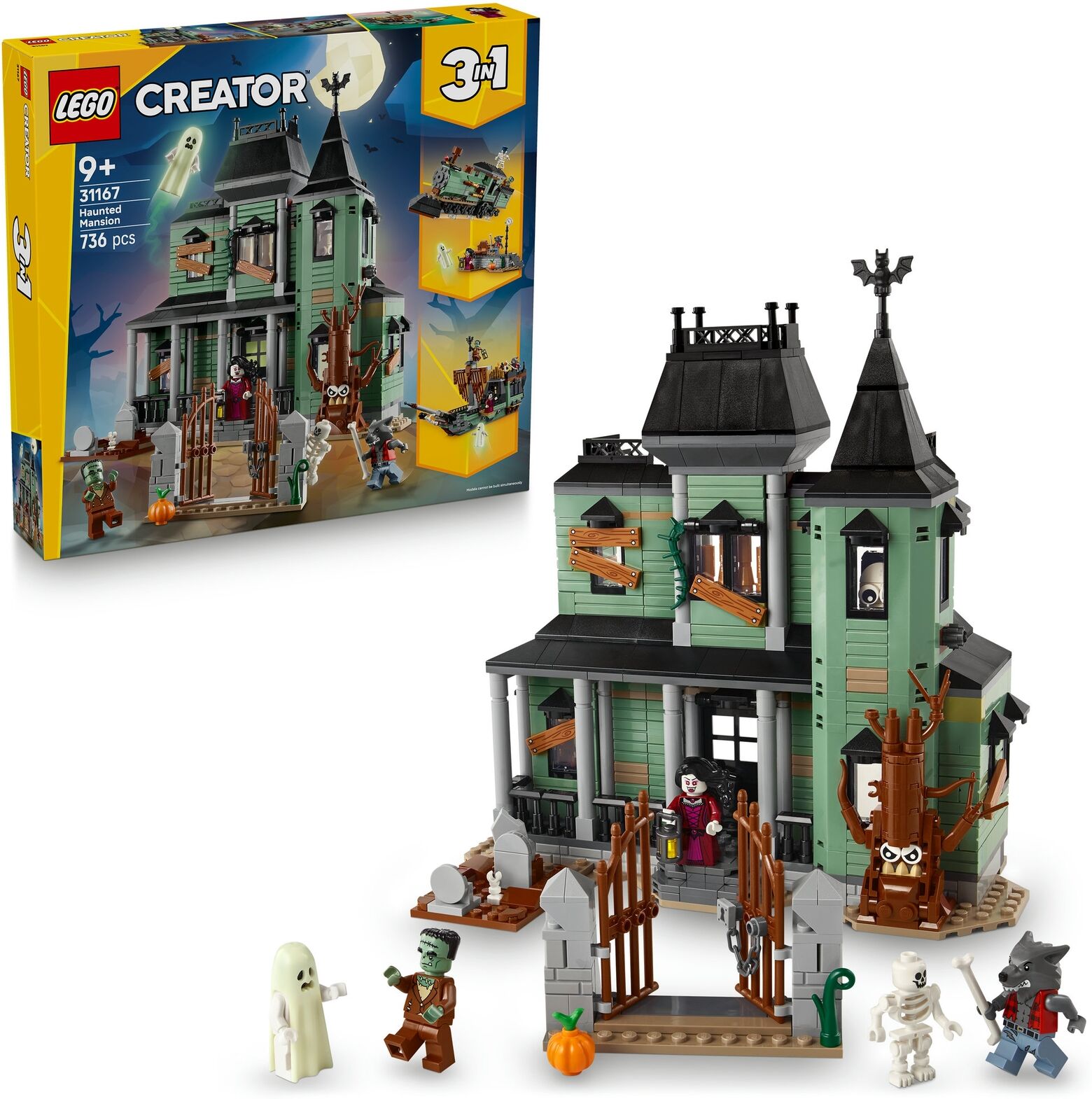 LEGO® Creator 3in1 Haunted Mansion House Building Toy 31167