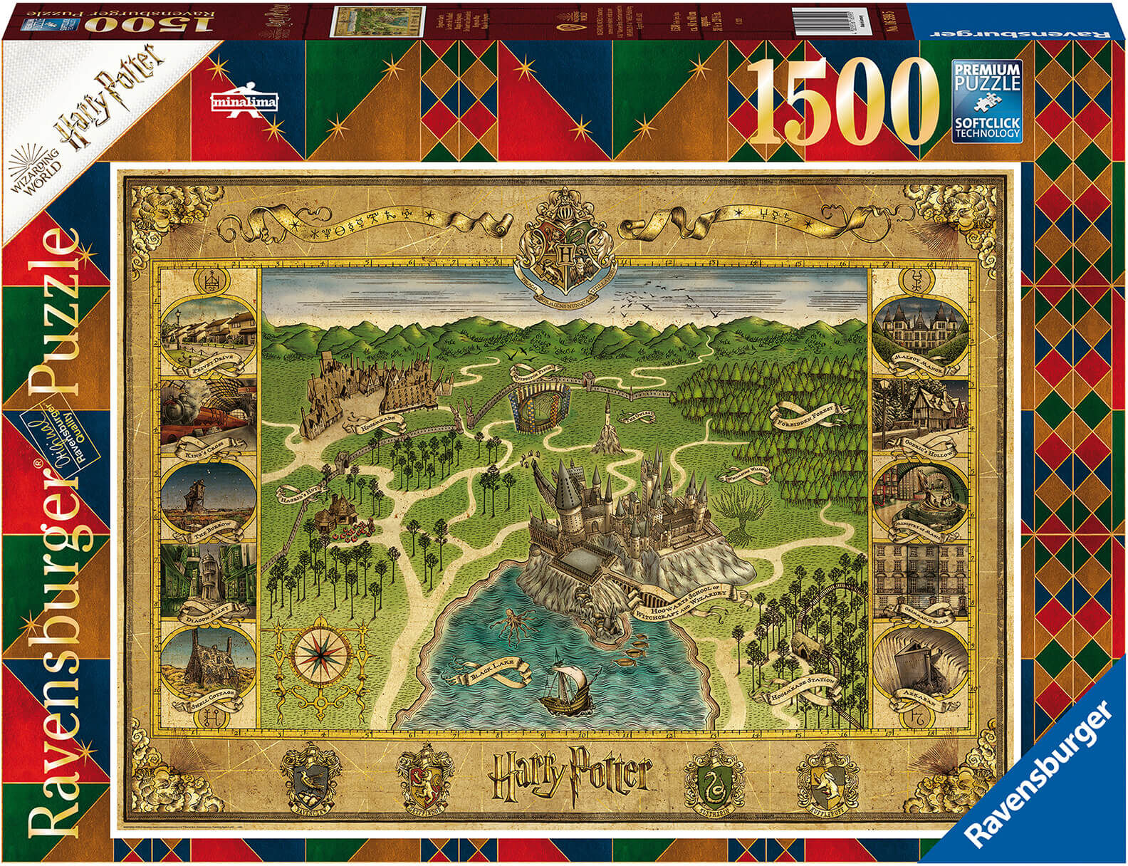 Ravensburger Harry Potter Hogwarts Map Jigsaw Puzzle (1500 Pieces)