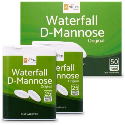 SC Nutra Waterfall D-Mannose Tablets 1000mg SC Nutra Waterfall D-Mannose Tablets 1000mg