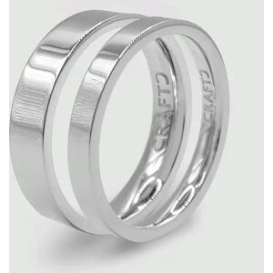 CRAFTD London Flat Band Ring Set (Silver) - S