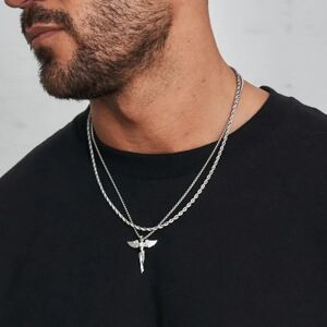 CRAFTD London Make Your Own Set (Silver) - Angel + Chain / Rope 3mm (55cm)