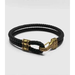 CRAFTD London Leather Rope Bracelet (Gold)