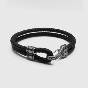 CRAFTD London Leather Rope Bracelet (Silver)