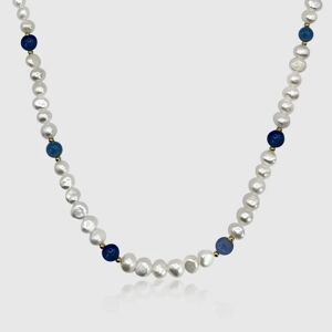 Pearls Cobalt Blue - Real Pearl Necklace