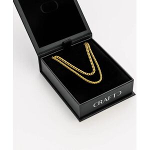 CRAFTD UK Cuban & Wheat Chain Gift Set (Gold) - One Size