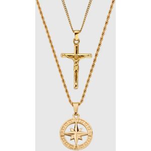 CRAFTD London North Star x Crucifix Set (Gold)