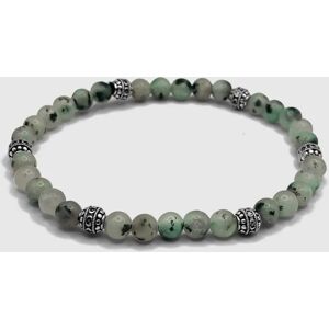 CRAFTD London Kiwi Stone Bracelet (Silver) - 19cm