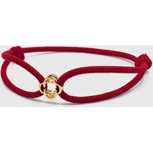 CRAFTD London Red Cord Bracelet (Gold) - One Size (Adjustable)