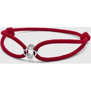 CRAFTD London Red Cord Bracelet (Silver) - One Size (Adjustable)