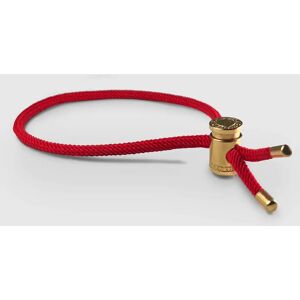 CRAFTD London Red Cord Toggle Bracelet (Gold) - One Size (Adjustable)