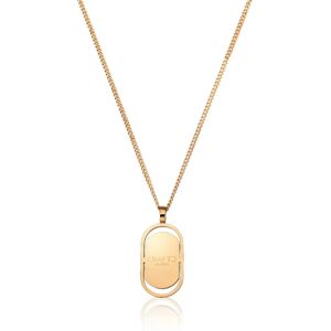 Gold Dog Tag Men's Pendant Necklace   CRAFTD London