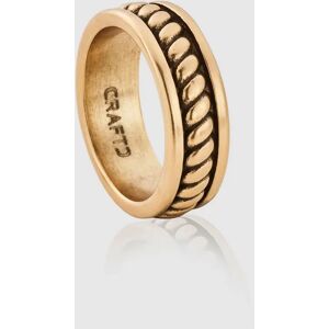 CRAFTD London Rope Ring (Gold) - S