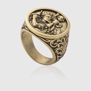 CRAFTD London St. Christopher Ring (Gold) - S