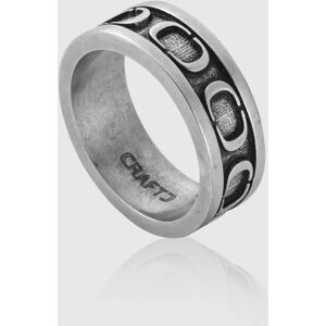 Silver Engraved Band Ring for Men   CRAFTD London