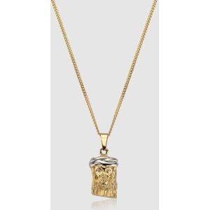 Gold Jesus Piece Men's Pendant Necklace   CRAFTD London