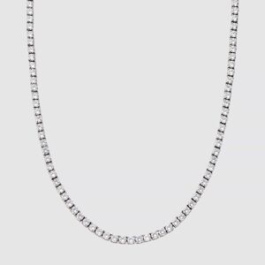 CRAFTD London Tennis Chain (Silver) 5mm - 55cm