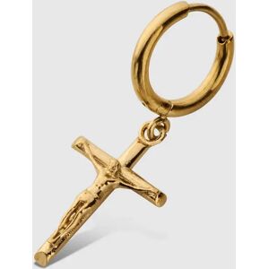 Gold Cross Men's Hoop Earring   CRAFTD London