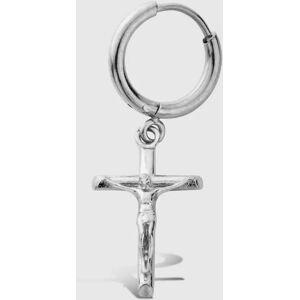 Silver Cross Men's Hoop Earring   CRAFTD London