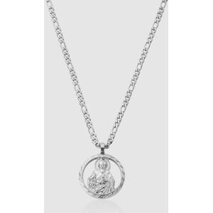 Silver St. Jude Men's Pendant Necklace   CRAFTD London