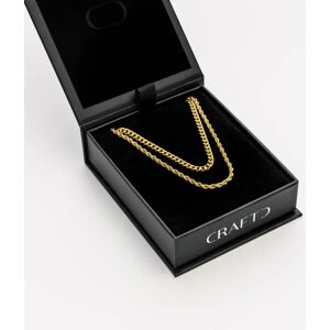 CRAFTD UK Cuban & Rope Chain Gift Set (Gold) - One Size