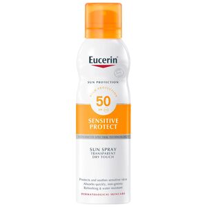 Eucerin Sun Protection Sensitive Protect SPF50 Sun Spray Transparent Dry Touch 200mL SPF50+