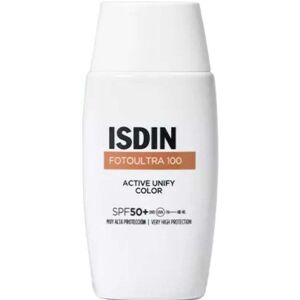 Isdin Fotoultra 100 Active Unify Fusion Fluid Tinted SPF50 - Facial Sunscreen Isdin Fotoultra 100 Active Unify Fusion Fluid Tinted SPF50 - Facial Sunscreen