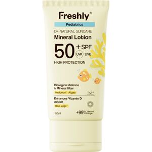 Freshly D+ Natural Suncare Pediatrics Mineral Lotion SPF50+ 50mL SPF50+ Freshly D+ Natural Suncare Pediatrics Mineral Lotion SPF50+ 50mL SPF50+