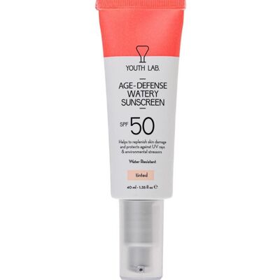 Youth Lab Age-Defense Watery Sunscreen Anti-Aging SPF50 40mL Tinted SPF50 Youth Lab Age-Defense Watery Sunscreen Anti-Aging SPF50 40mL Tinted SPF50