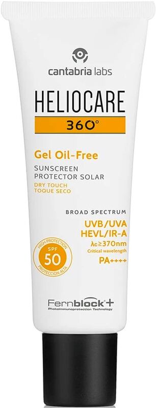 Heliocare 360º Gel Oil Free Facial Solar Protector Oily Skin 50mL SPF50+