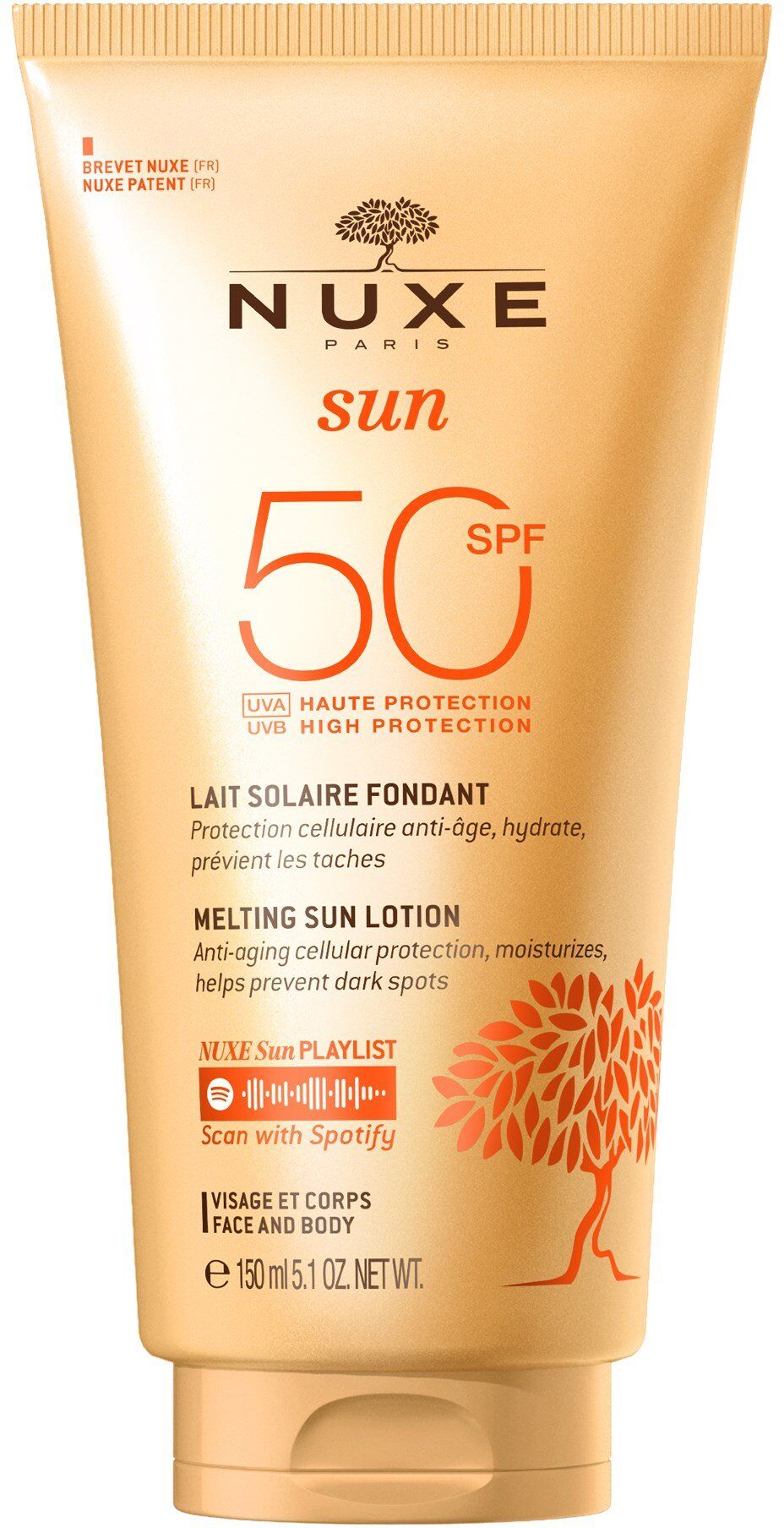 Nuxe Sun Body and Facial Melting Lotion SPF50 150mL SPF50