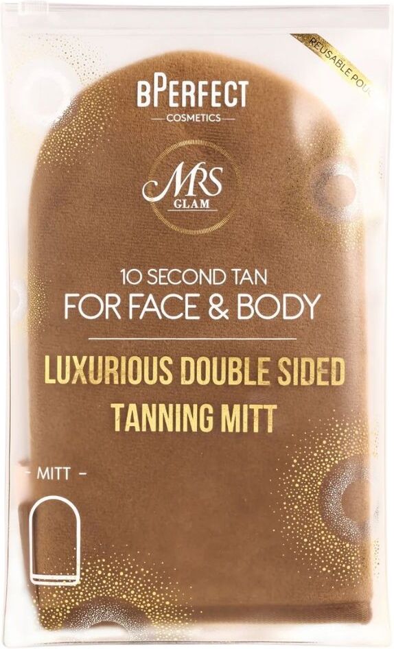 Bperfect Mrs Glam Luxurious Double Velvet Tanning Mitt - Perfect Tanning 1 un.