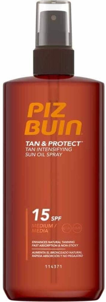 Piz Buin Tan & Protect Tan Intensifying Sun Oil Spray 150mL SPF15