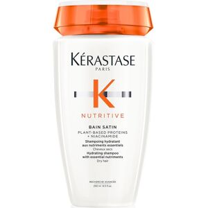 Kérastase Bain Satin Hydrating Shampoo Plant-Based Proteins + Niacinamide Dry Hair 250mL