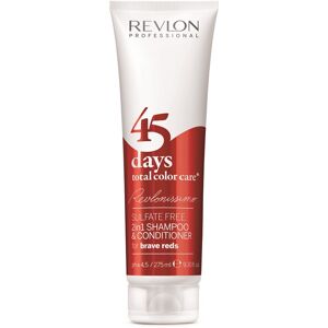 Revlon 45 Days Total Care 2 in 1 Conditioning Shampoo 275mL Brave Reds