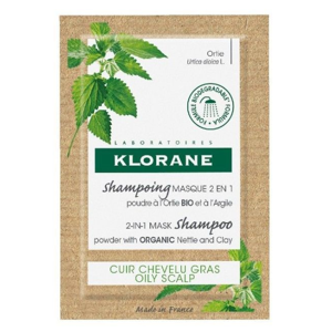 Klorane Nettle Bio Mask Shampoo 2 in 1 with Argil 8x3g