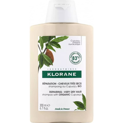 Klorane Shampoo Cupuaçu Butter Bio Nourising and Repairing 200mL Klorane Shampoo Cupuaçu Butter Bio Nourising and Repairing 200mL
