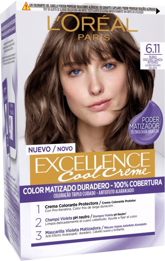 L'Oréal Paris Excellence Cool Cream Permanent Color 1 un. 6.11