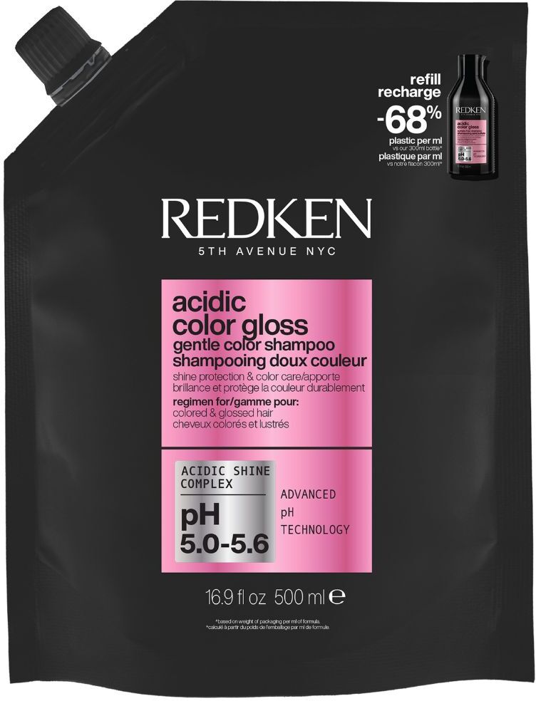 Redken Acidic Color Gloss Gentle Color Shampoo 500mL Refill
