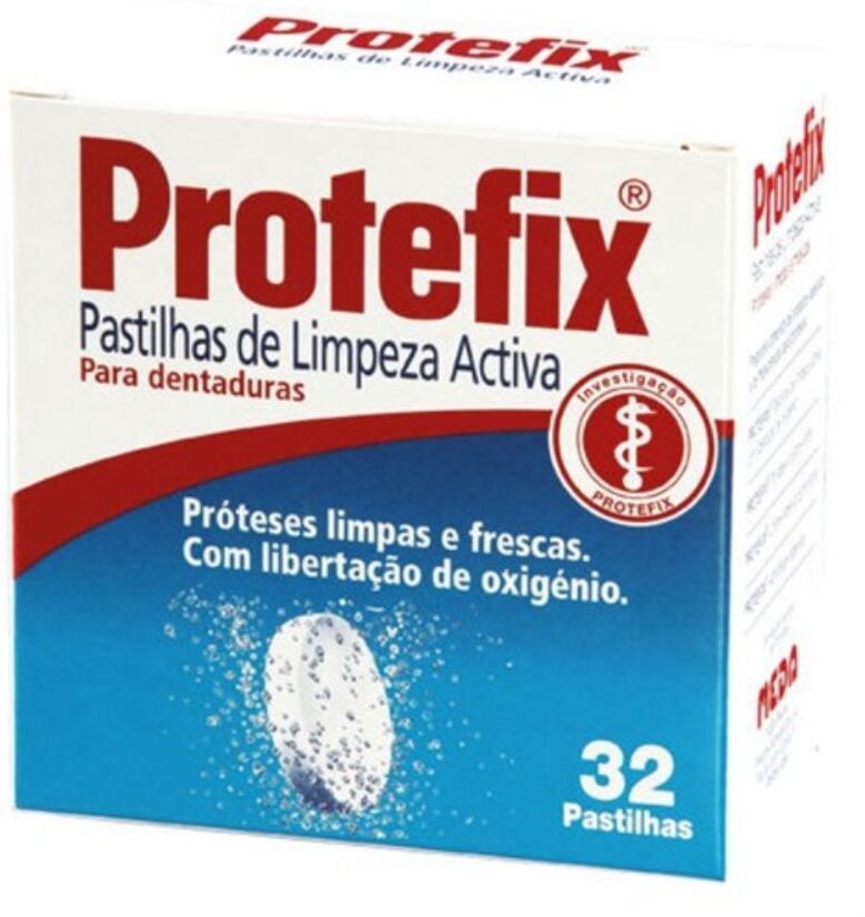 Protefix Active Cleanser Tablets with Active Oxygen for Dentures 32 un.