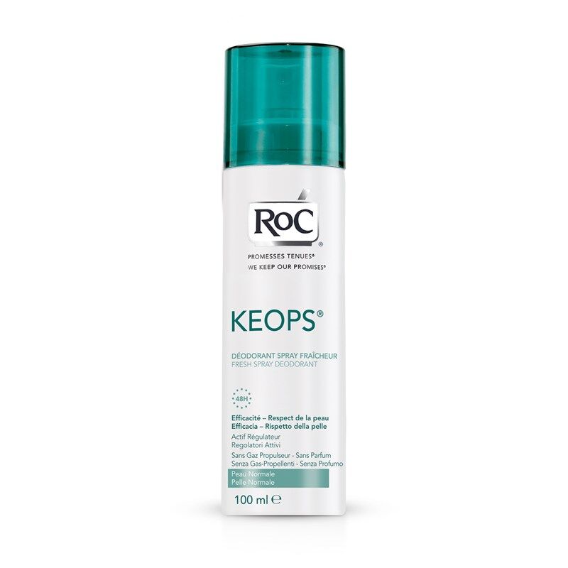Roc Keops Fresh Spray Deodorant Intense Perspiration 100mL
