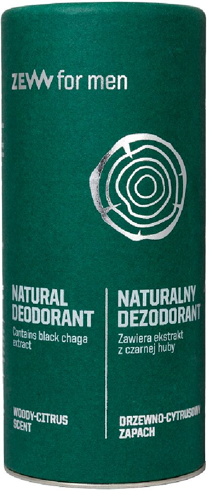 Zew for men Natural Deodorant - with Black Chaga 80mL