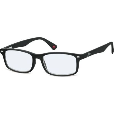 Montana Mens Rectangular Matte Black Unisex Glasses Frames Montana Mens Rectangular Matte Black Unisex Glasses Frames