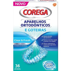 Corega Cleansing Tablets Orthodontic and Gutters 36 un.