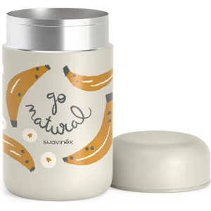 Suavinéx Go Natural Thermos for for Hot and Cold Solids 400mL Grey