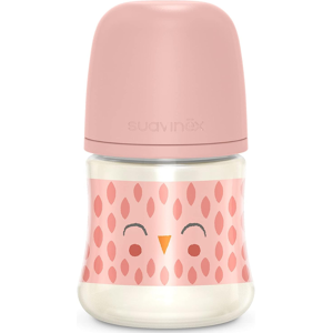 Suavinéx Bonhomia Premium Baby Bottle in Polyamide with Silicone Teat 150mL Pink S