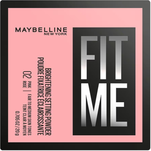 Maybelline Fit Me Loose Mattifying Setting Powder 15g 02 Brightening Pink Maybelline Fit Me Loose Mattifying Setting Powder 15g 02 Brightening Pink